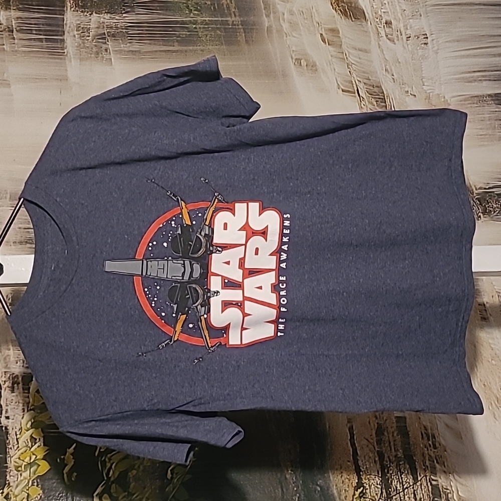 Classic Vintage Star Wars the Force Awakens short sleeve Tshirt Mens Large